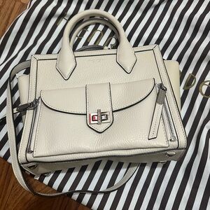 Henri Bendel Rivington Convertible Tote Satchel Cream